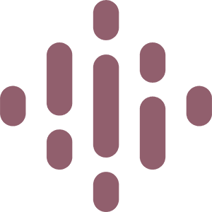 A green background with pink shapes in the middle.